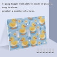 thumbnail image 4 of Dailycode Light Switch Plate Covers 2 Gang Wall Plate Plastics Outlet Covers for Kitchen Home Office Decor Duck on Water, 4 of 8