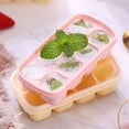thumbnail image 4 of Bandeja de cubitos de hielo Cateissary molde 8 rejillas DIY Manual gelatina congelador a prueba de polvo, 4 of 6