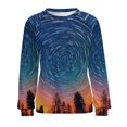 thumbnail image 7 of Sweatshirt For Womens Crewneck Galaxy Star Outer Space Hoodies Teen Girls Cute, 7 of 7