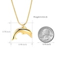 thumbnail image 2 of Personalize Dolphin Cremation Jewelry Memorial Necklace Cremation Urn Necklace for Ashes Urn Keepsake with Gift Box, 2 of 5