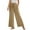 Khaki, variant on Summer Pants for Women Casual Trousers Everyday And Vacation Straight Leg Design With Side Pockets All Seasons Basic Solid Color Pants Beach Clothes Loose Leg for Women Wool Track Casual Black 2XL