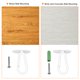 thumbnail image 5 of 2 PCS Ganchos de techo Snap Hook Montado en la pared 40x52mm hierro for plantas colgantes blancas, 5 of 5
