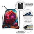 thumbnail image 3 of Easygdp Colorful Stone World Drawstring Backpack Gym Bag,Sport Gym Sackpack,Gym Sack with Side Pocket for Men Women, 3 of 6