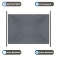 thumbnail image 2 of COVERS&ALL Clôture Écran d'Intimité Robuste avec Oeillets, Imperméable - Clôture Écran Personnalisée Résistante aux UV et aux Intempéries pour Porche, Balcon, Jardin, Cour Arrière, Piscine Extérieurs (4 Pieds x 50 Pieds, Gris), 2 of 7
