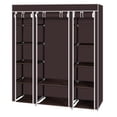 thumbnail image 6 of GZXS 69" Portable Clothes Closet Wardrobe Storage Organizer With Non-Woven Fabric Quick And Easy To Assemble Extra Strong And Durable Dark Brown, 6 of 9