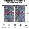 thumbnail image 2 of Blackout Kids Curtains,Purple Pioneer Flower and Paisley Pattern Childrens Insulated Curtains Set Of 2,Bedroom Essentials,Toddler Room Decor 42x63in(106x160cm), 2 of 5