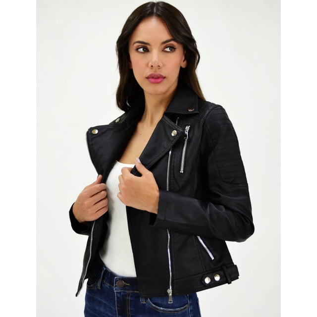 Chamara de vinipiel con cremallera Roman Fashion /Juvenil, 5478, (Negro) negro CH Roman Fashion CH-BOM-5478-NEGRO
