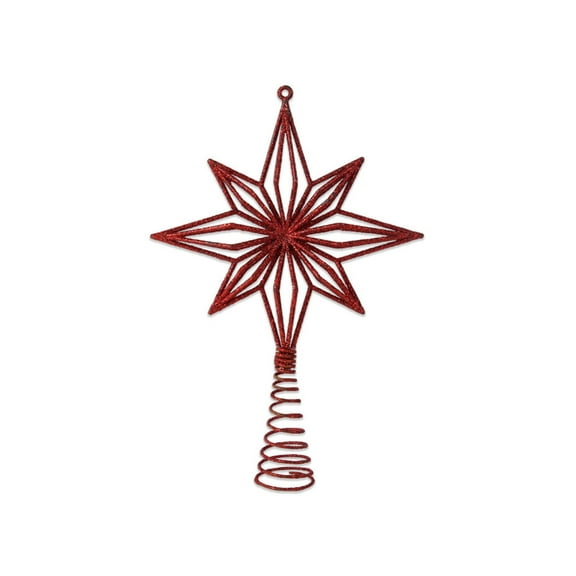 Rustproof Metal Christmas Tree Toppers Star Elegant Holiday Decoration For Themes