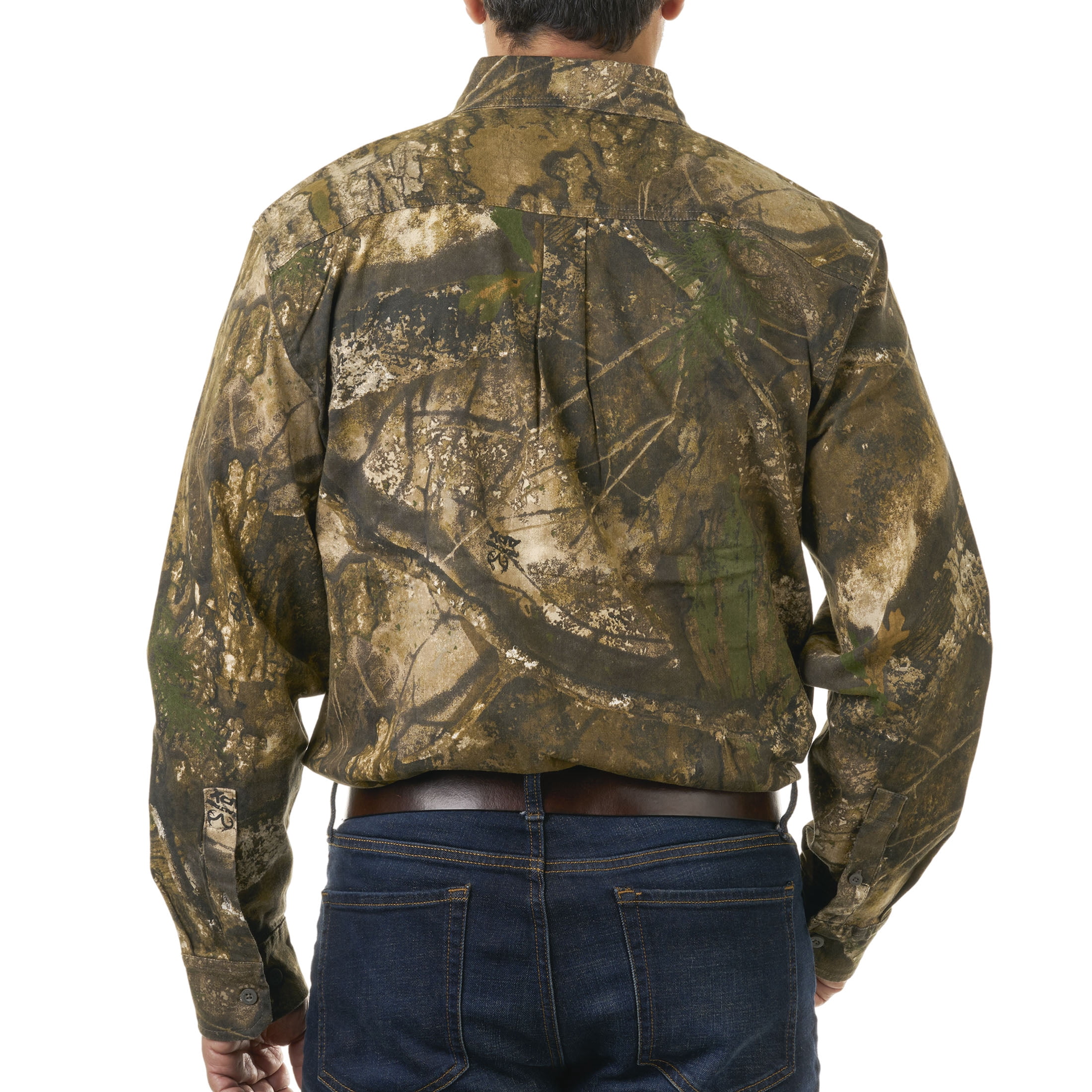 Realtree APX Men's Flex Twill Hunting Shirt, Long Sleeve, Sizes S-3XL