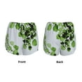 thumbnail image 3 of Salouo Watercolor Green Leaves Print Women's 2 in 1 Running Shorts Double-Layer Shorts Athletic Workout Gym Yoga Shorts Running Shorts for Women-X-Large, 3 of 7