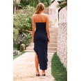 thumbnail image 2 of Vestido PRETTYGARDEN 2025 Largo Strapless con Volantes Azul Marino M, 2 of 8