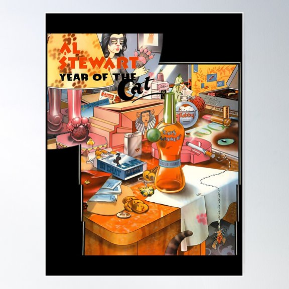 Al Stewart: Year Of The Cat Poster Wall Art, Modern Wall Decor For Living Room Bedroom, 8x12 UNFRAMED