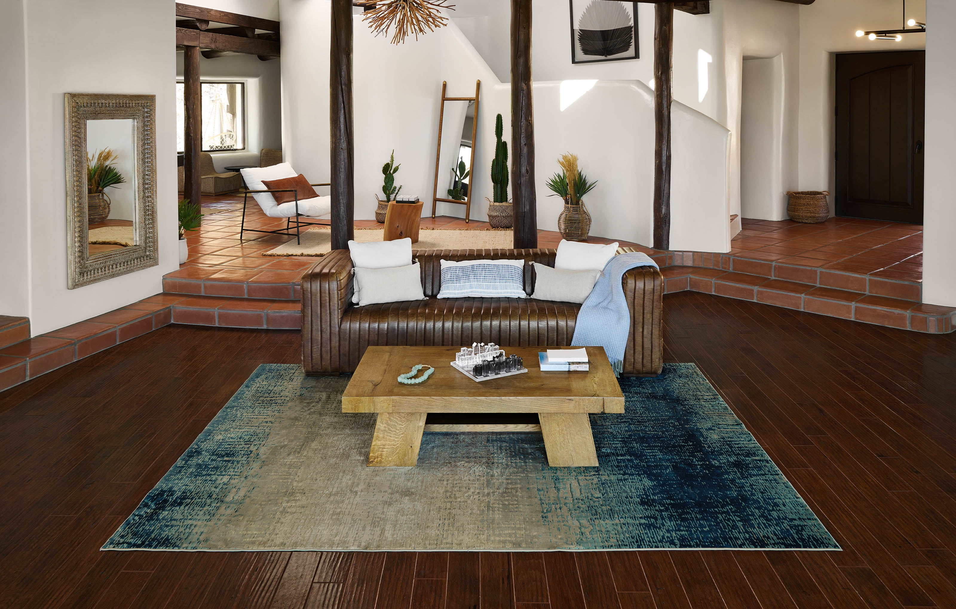 ECARPET Sable Tapis pour Salon, Chambre, Salle A Manger, Entrée, Couloir et Plus Encore.