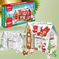 thumbnail image 3 of Cardboard Gingerbread House - Kids Art & Craft for Indoor Fun, Color Favorite Holiday Sweets & Winter Friends– Decorate & Personalize a Cardboard Fort under $10, 3 of 6