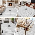 thumbnail image 5 of Farmhouse Wood Grain Area Rugs 5'x8', Washable Small Throw Rugs for Classroom Bedroom, Vintage Country Barn Gate Grey Indoor Outdoor Rug Non-Slip Low Pile Carpet Runner Reversible Floor Mats, 5 of 8