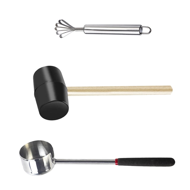 unbranded 1Jgo Herramienta Para Apertura De Cocos Acero Inoxidable Con Funcionamiento Sencillo