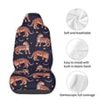 thumbnail image 5 of Balery Leopard Print Pattern Car Seat Cover - Soft & Breathable Front Premium Covers with Non-Slip Protector Fits Most Automotive, Vans, SUVs, Trucks - 1 Unit, 5 of 5