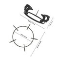 thumbnail image 2 of CRAFTHROU Cast Iron Gas Stove Rack Bracket Black Heat Resistant Anti Skid Pot Rack 1Set, 2 of 8