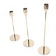 thumbnail image 5 of Juego de candelabros cónicos KEWITY de 3 uds dorados de hierro y metal decorativos, 5 of 5