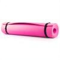 Esterilla de yoga de EVA de 6 mm de espesor Esterilla de ejercicio de pilates antideslizante multiusos (rosa)