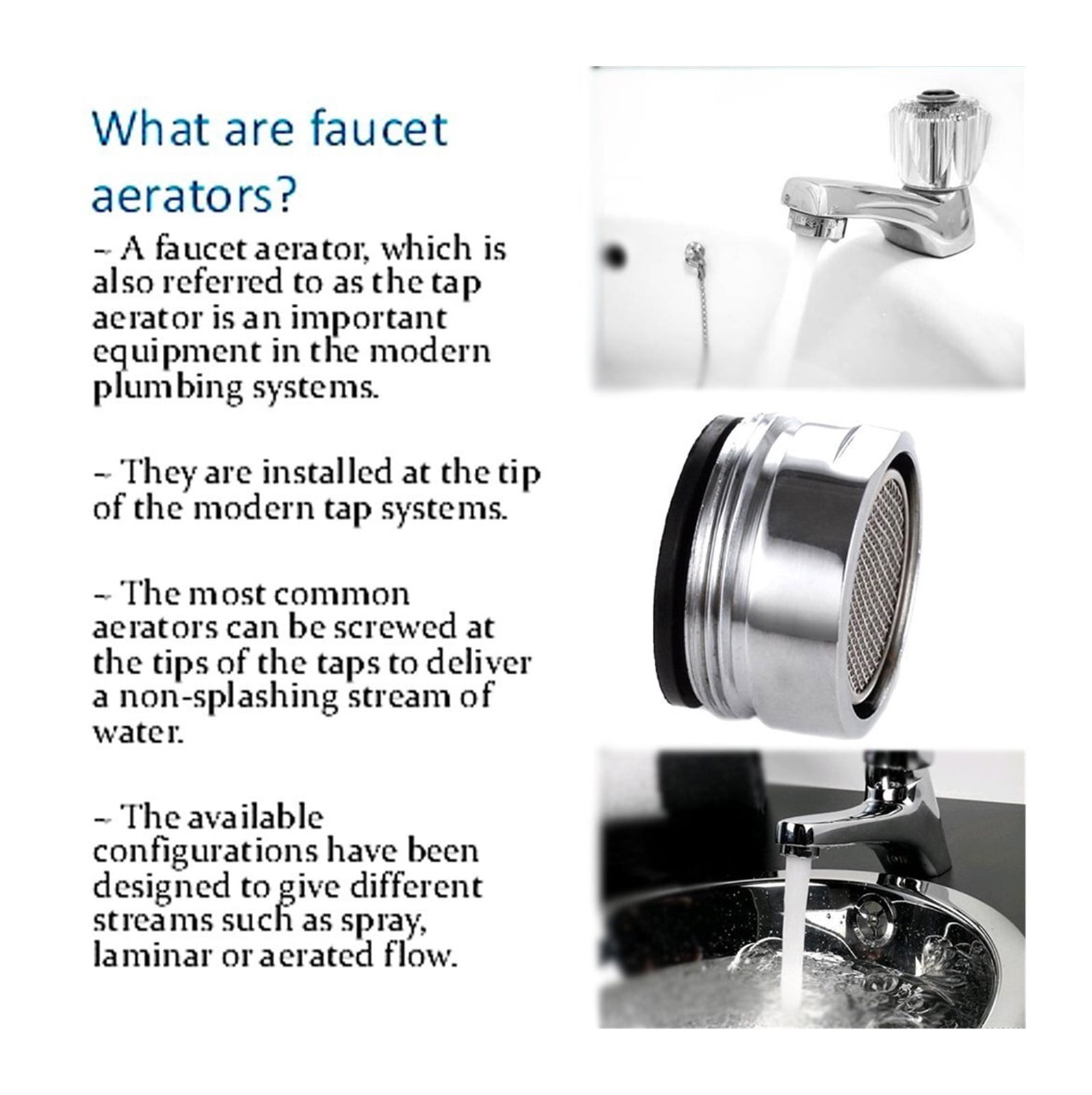 20 Pcs Kitchen Faucet Bubbler,Water Saving Basin Inner Core Faucet Splash Head Faucet Aerator With Gasket For Kitchen And Bathroom ,Water Saving