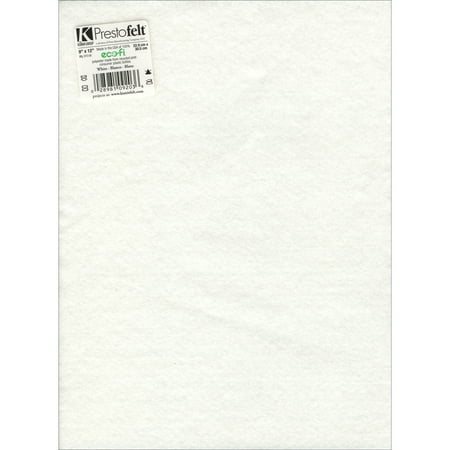 - Presto Felt 9 Inch X 12 Inch -White
