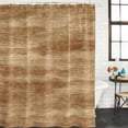 thumbnail image 2 of Brown Wooden Shower Curtain, Waterproof Shower Curtains for Bathroom, Vintage Western Country Wooden Plank Washable Fabric Bathtub Curtain Set Bath Decor with 12 Hooks Standard 72"x72", 2 of 8