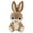 Brown, variant on 13.8 Inch Pink Bunny Plush Toy with Long Ears, Soft Cartoon Rabbit Stuffed Animal for Bed Decor, Lightweight Accompany Doll for Friends