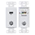 thumbnail image 3 of Hubbell Wiring Systems NS785W tradeSELECT Molded-in Voice/Low-Speed Data Decorator Frame, 5e 110 Punch-Down One F-Type Jack, Coupler Bulkhead, Female to Female, White, 3 of 3