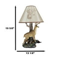 thumbnail image 6 of Ebros 12 Point Whitetail Deer Buck Desktop Table Lamp With Shade Wild Life, 6 of 10