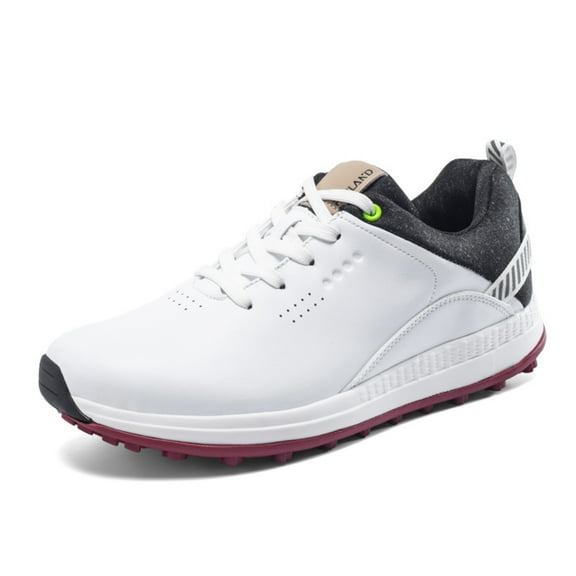SKIUHS Men's Golf Shoes Fixed Nailless Sole Waterproof Lightweight No-Slip