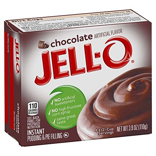 A Product of Jello Chocolate Pudding 3.9oz Pack of 4