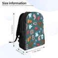 thumbnail image 4 of Fotbe cute Skull organ Mochila de Viaje para Laptop, Mochila Ejecutiva Delgada y Resistente 15.6", 4 of 8