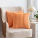 thumbnail image 2 of 2pcs Fuzzy Striped Cushion Covers Faux Fur Throw Pillows Cover Soft Cozy Velvets Pillowcase for Couch Sofa Bed, 2 of 5