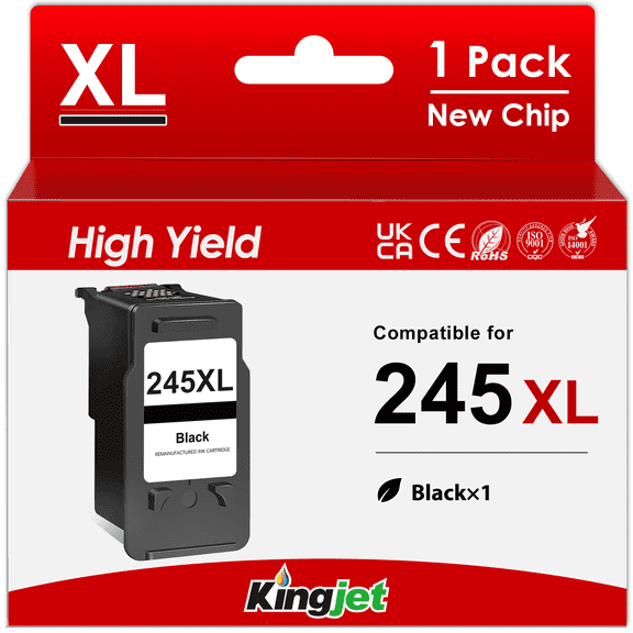 245XL Ink for Canon 245XL Ink Cartridge for Canon Ink 245 Black Ink Cartridge (1 Pack)