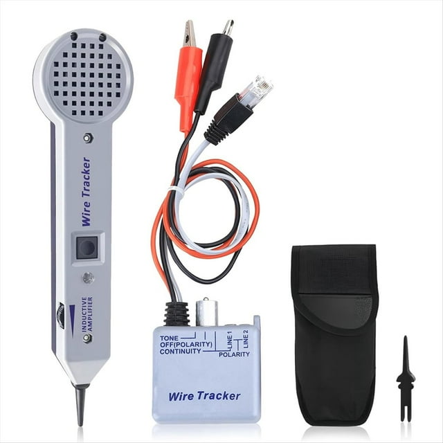 Kit de Generador de Tonos, Probador de Circuitos Rastreadores de Cables, Probador de Cables de Alta Precisión 200EP, Buscador de Líneas de Kit de Tonos y Sondas