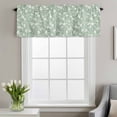 thumbnail image 3 of Watercolor Flower Window Valance for Kitchen, Country White Camellia Rod Pocket Short Curtain for Small Windows, Light Filtering Decorative Valance, 56 x 16 Inch, 1 Panel, 3 of 9