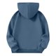 thumbnail image 5 of Sudadera deportiva informal de manga larga de color liso para niños, blusa de poliéster con capucha y mangas largas con insertos en los hombros., 5 of 6