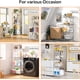thumbnail image 5 of M MZG Unidad de Estantería de Almacenamiento de Metal de 4 Niveles para Oficina en Casa, Cocina, Sala de Estar, Baño (Cromo, 4 Niveles, 11.8" D X 17.7" W X 41.9" H), 5 of 8