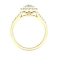 thumbnail image 3 of Imperial 3/4 Ct TDW Princess Diamond Double Halo Engagement Ring in 10K Yellow Gold (H-I, I2), 3 of 4