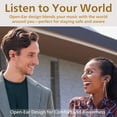 thumbnail image 4 of JVC Nearphones Open Ear True Wireless Headphones - Earcuff Earbuds - Bluetooth 5.3-24H Playback - IPX4 Water Resistant - Built-in Mic - for Awareness & Comfort - iOS/Android/PC - HANP1T, 4 of 13