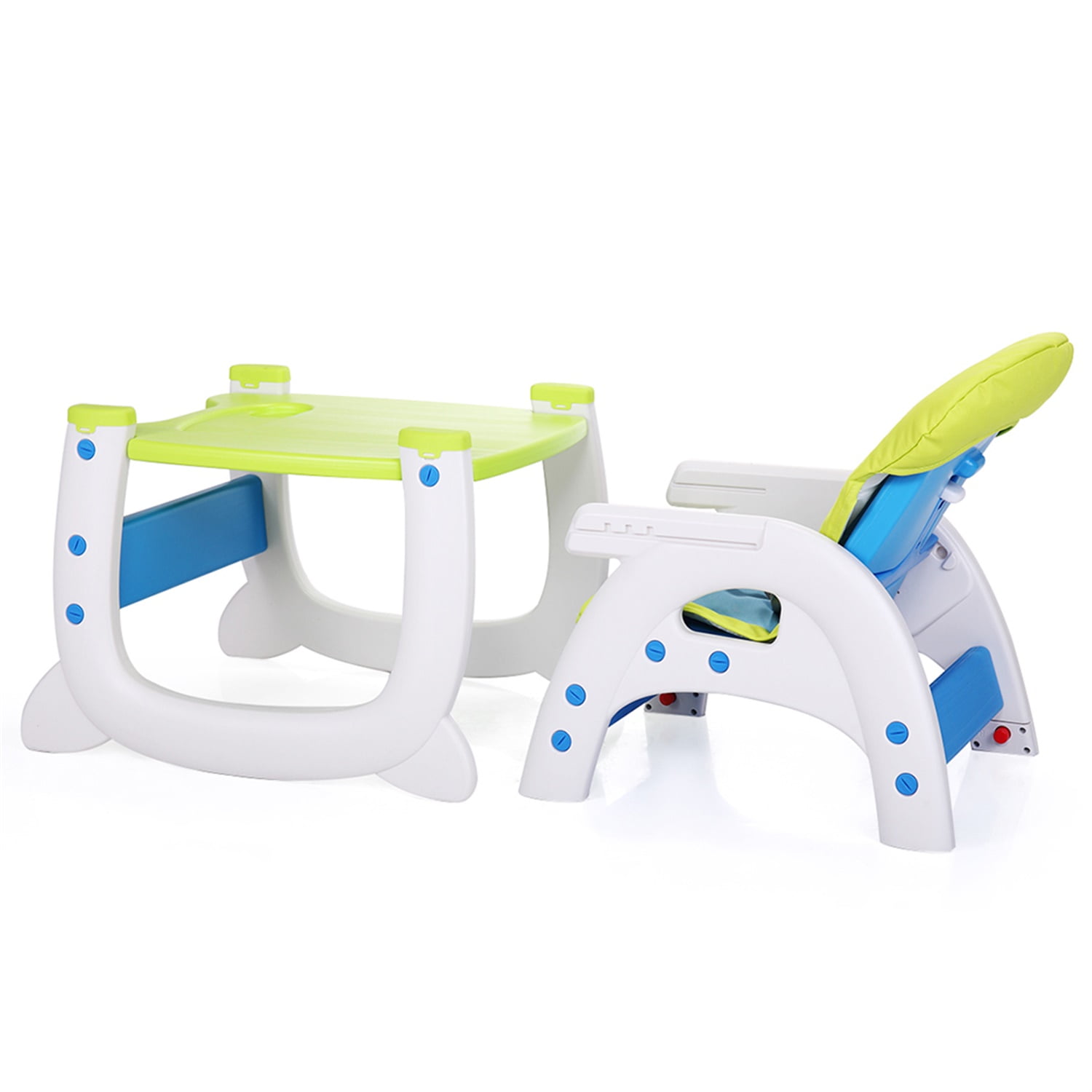Kadyn Multipurpose Adjustable Highchair, 3 in 1 Infant Table and Chair Set with Feeding Tray and 5-Point Safety Buckle for Baby, Yellow Toddler Dining Booster Seat Kadyn Multipurpose Adjustable Highchair, 3 in 1 Infant Table and Chair Set with Feeding Tray and 5-Point Safety Buckle for Baby, Yellow Toddler Dining Booster Seat