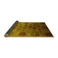 thumbnail image 2 of Ahgly Company Indoor Square Oriental Yellow Industrial Area Rugs, 3' Square, 2 of 4