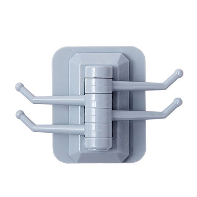 Ganchos adhesivos de pared para baño y cocina, sin perforaciones, resistentes, solución multifuncional para el hogar, perchero plegable giratorio de 180 caracteres como máximo