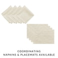 thumbnail image 4 of Elrene Home Fashions Caiden Elegance - Mantel de Tela de Damasco Impermeable, Resistente a Las Manchas y Arrugas, 60 x 120 Pulgadas, Rectangular/Rectangular, Marfil, 4 of 6