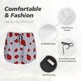 thumbnail image 4 of KLL Ladybug Pattern Shorts Women,Athletic Shorts High Waisted Running Shorts Pocket Sporty Short Gym Elastic Workout Shorts-X-Large, 4 of 7