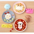 thumbnail image 3 of Molde De Bolas De Arroz De Océano Caliente De 5 Uds., Molde De Bolas De Arroz De Dibujos Animados Para Bebés, Herramienta De Decoración De Pasteles, Accesorios De Cocina Sweethay HA015763-00, 3 of 7