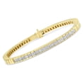 thumbnail image 3 of 14K Yellow Gold 1 1/7 ct TDW Diamond Tennis Bracelet (G-H,VS1-VS2), 3 of 7