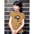 thumbnail image 2 of Halloween Girl Trick Or Treak T-Shirt Juniors -Image by Shutterstock,  x-Small, 2 of 4