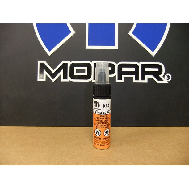 PL4 HEADER ORANGE CLEAR COAT DODGE JEEP TOUCH UP PAINT OEM BRUSH & PEN